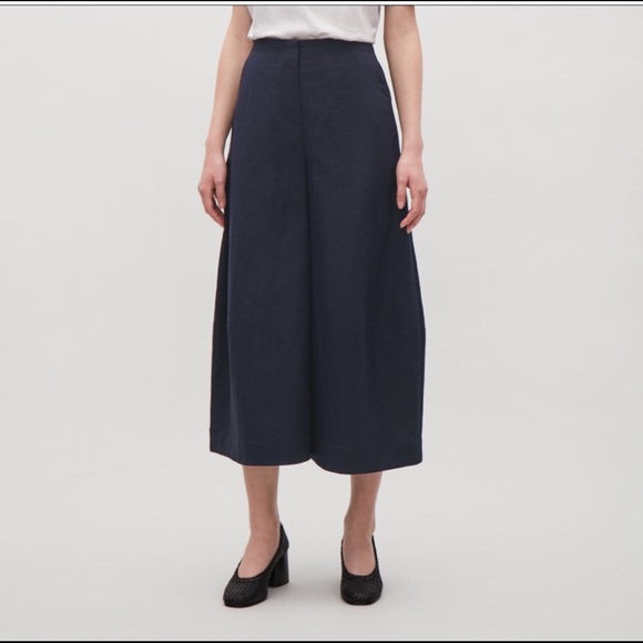 COS Pants - Cos twill wide leg culottes